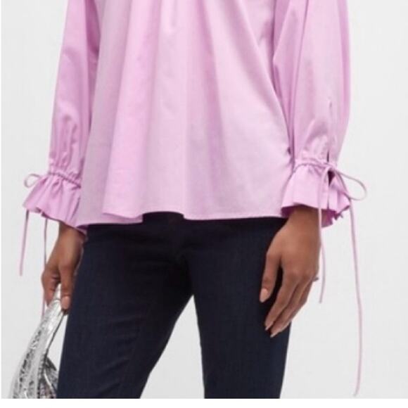 Harshman Bianca Blouse in Orchid 100%‎ Cotton NWT - Picture 4 of 10